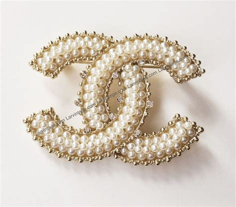 broche perle chanel|authentic Chanel brooches.